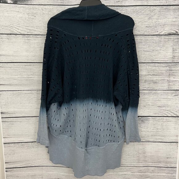 Wearables Gradient Knit Tunic With Cowl Neck & Ruffle Hem, Size S - Picture 2 of 3